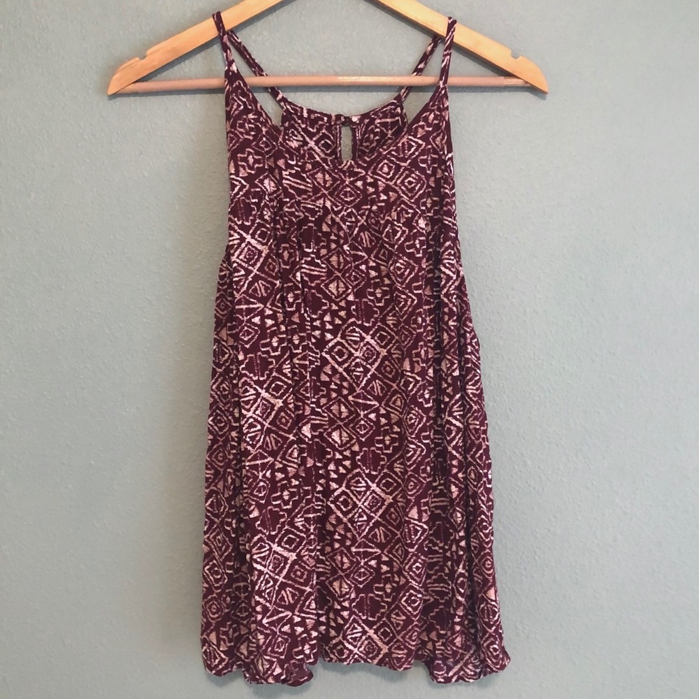 Caslon M red and white tank top